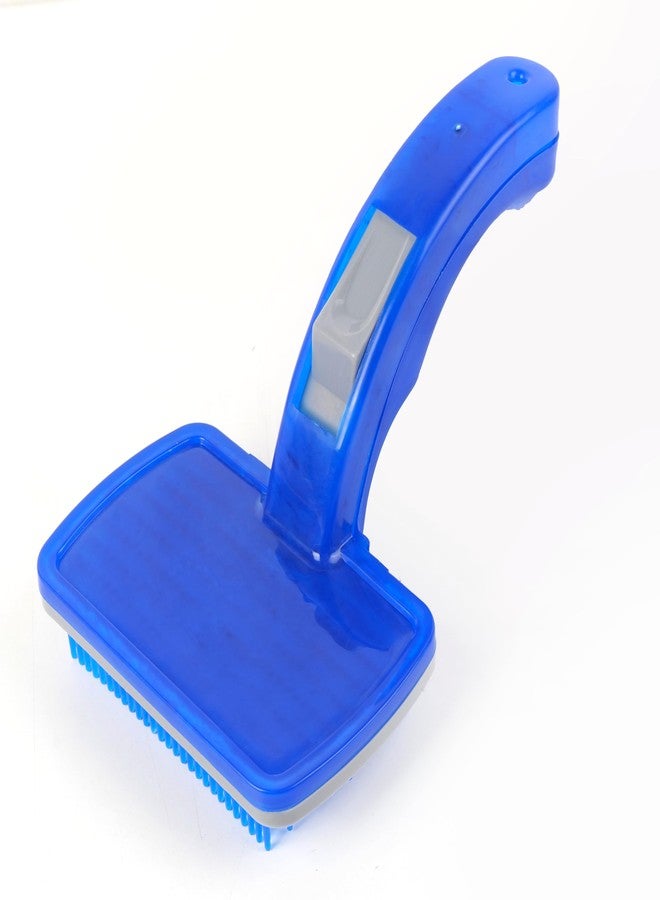 REGIIS 3-Piece Pet Grooming Brush Set - Slicker Brush, Bath Scrubber & Flea Comb for Pets, Pack of 3 - Image 4